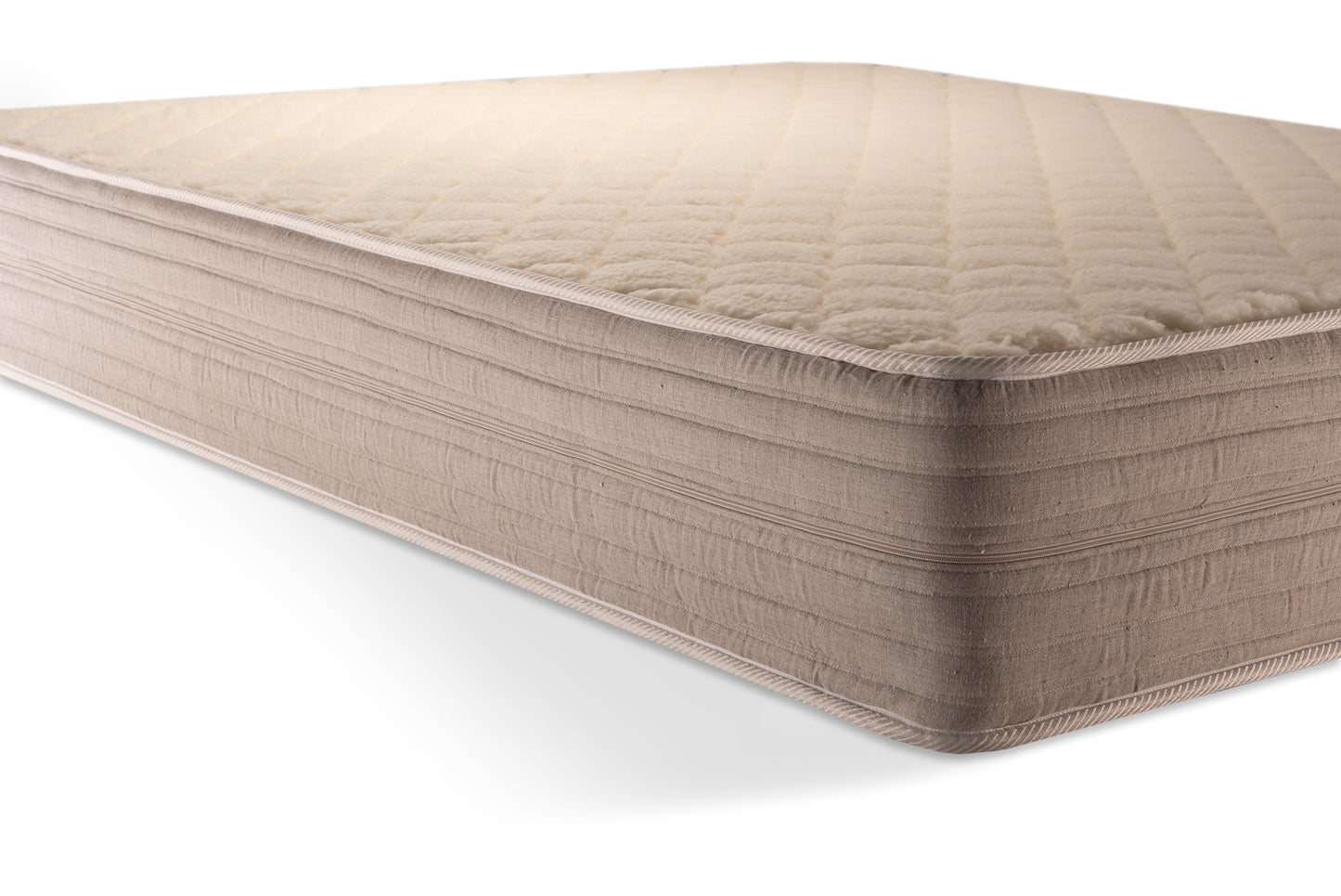 The Woolland mattress with natural wool, pure linen and multiple ortopedic foam cores