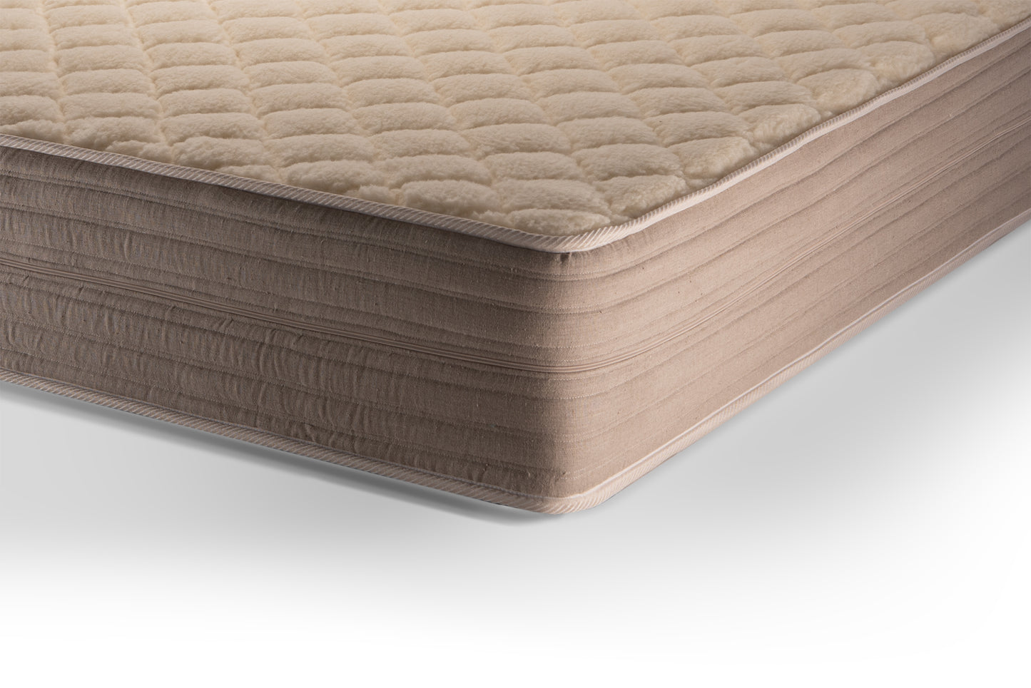 The Woolland mattress with natural wool, pure linen and multiple ortopedic foam cores